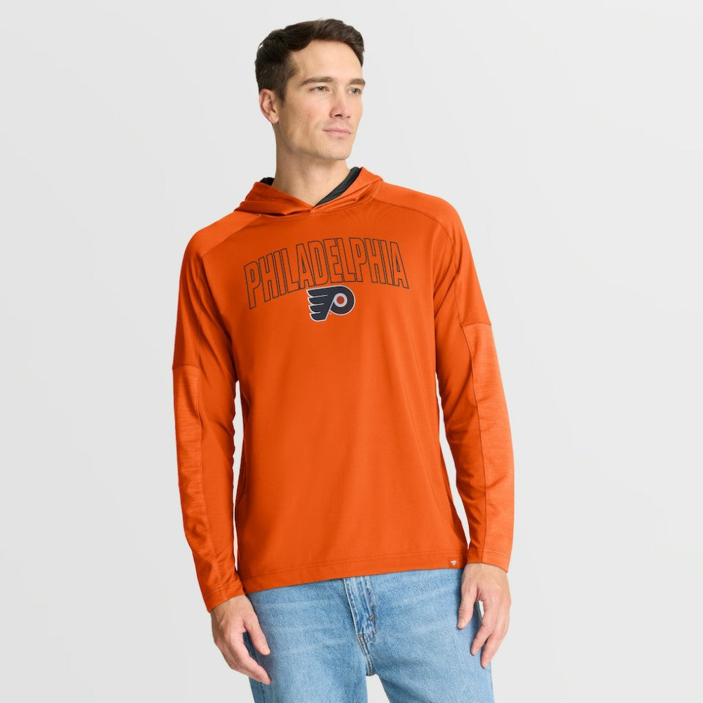 Philadelphia Flyers Fanatics Penalty Shot Long Sleeve Hoodie T-Shirt - Orange - NHL 202756744
