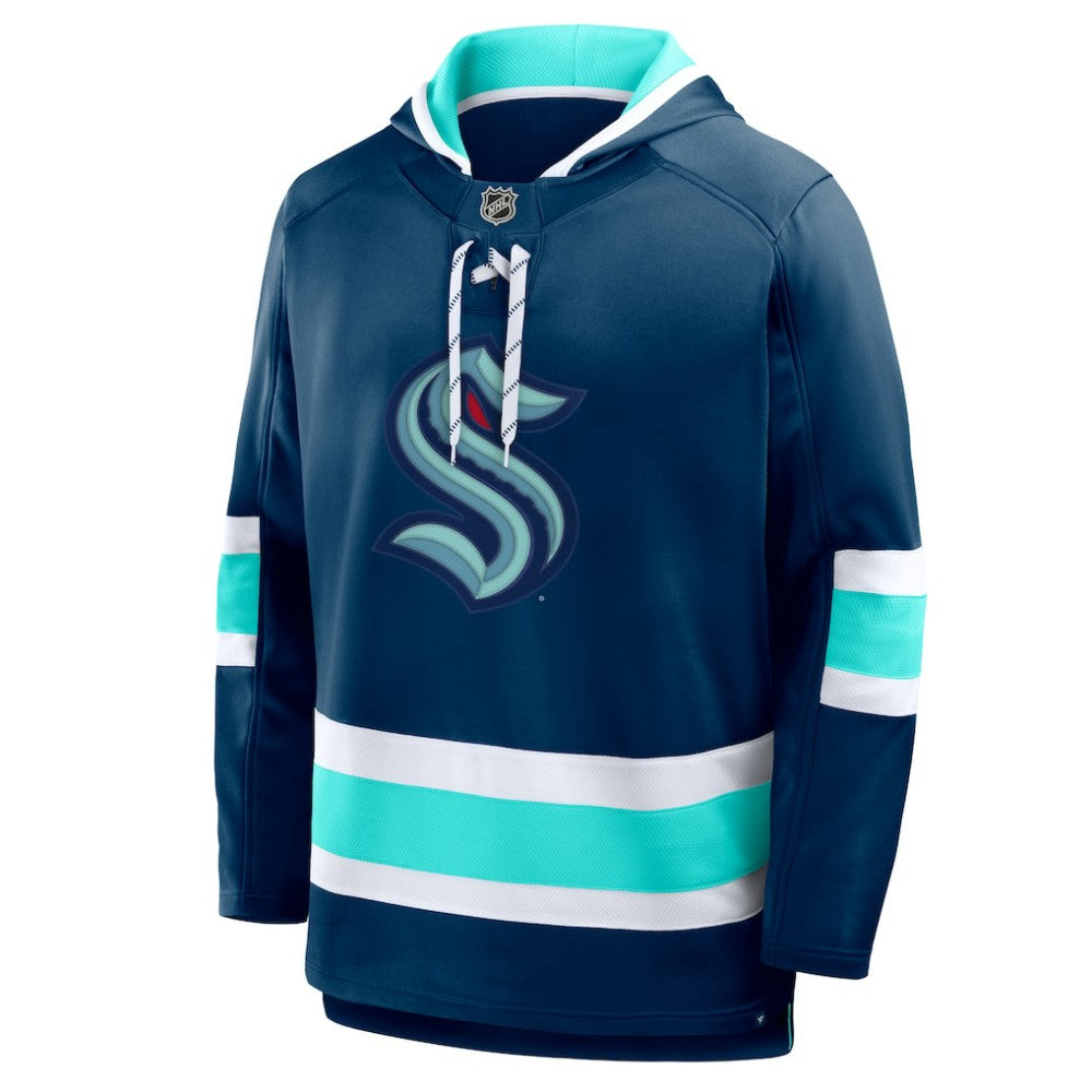 Seattle Kraken Fanatics Prime Time Fleece Hoodie - Deep Sea Blue - NHL 202756748