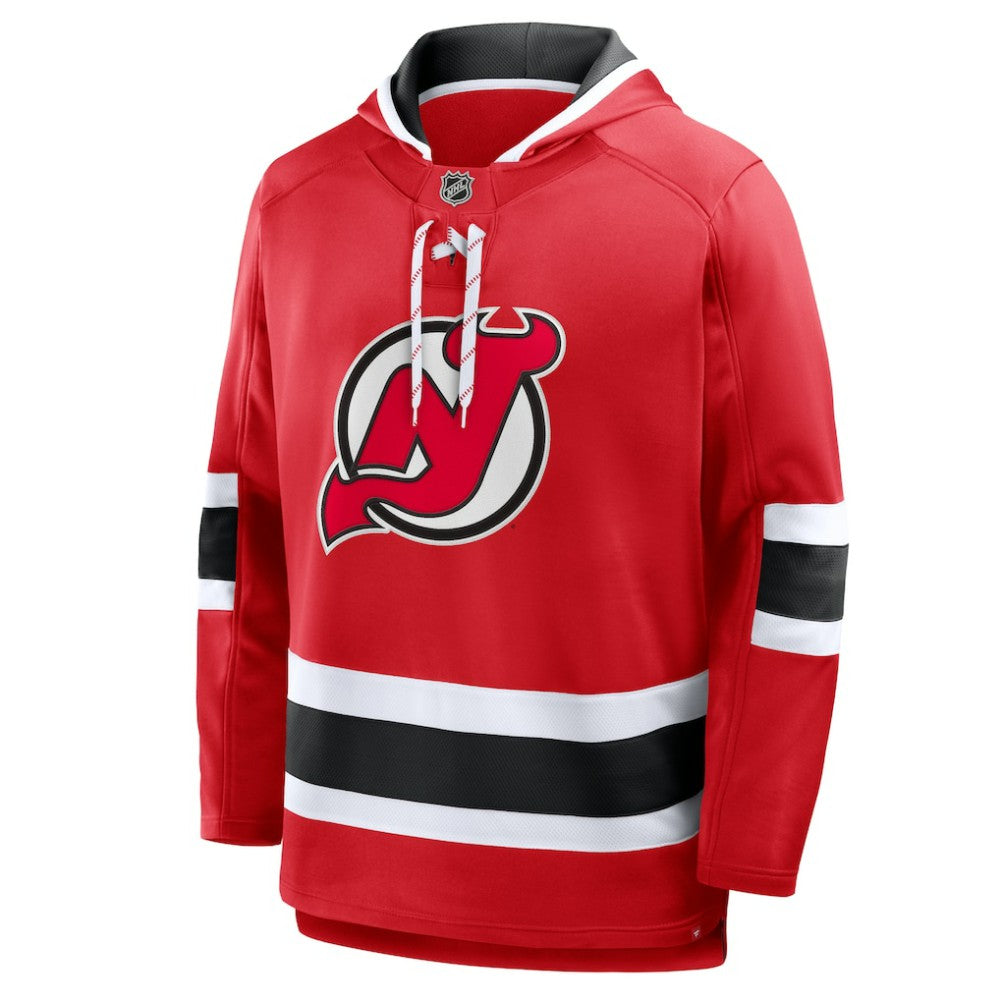 New Jersey Devils Fanatics Prime Time Fleece Hoodie - Red - NHL 202756749