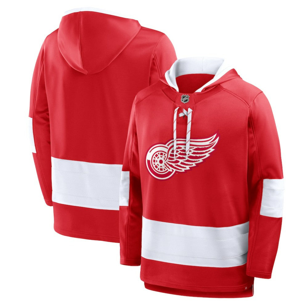 Detroit Red Wings Fanatics Prime Time Fleece Hoodie - Red - NHL 202756752