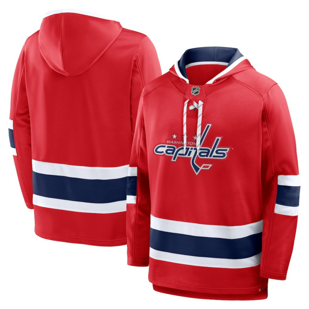 Washington Capitals Fanatics Prime Time Fleece Hoodie - Red - NHL 202756755