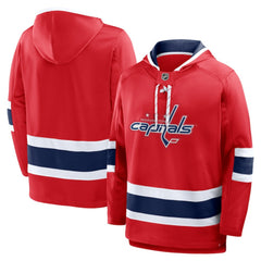 Washington Capitals Fanatics Prime Time Fleece Hoodie - Red - NHL 202756755