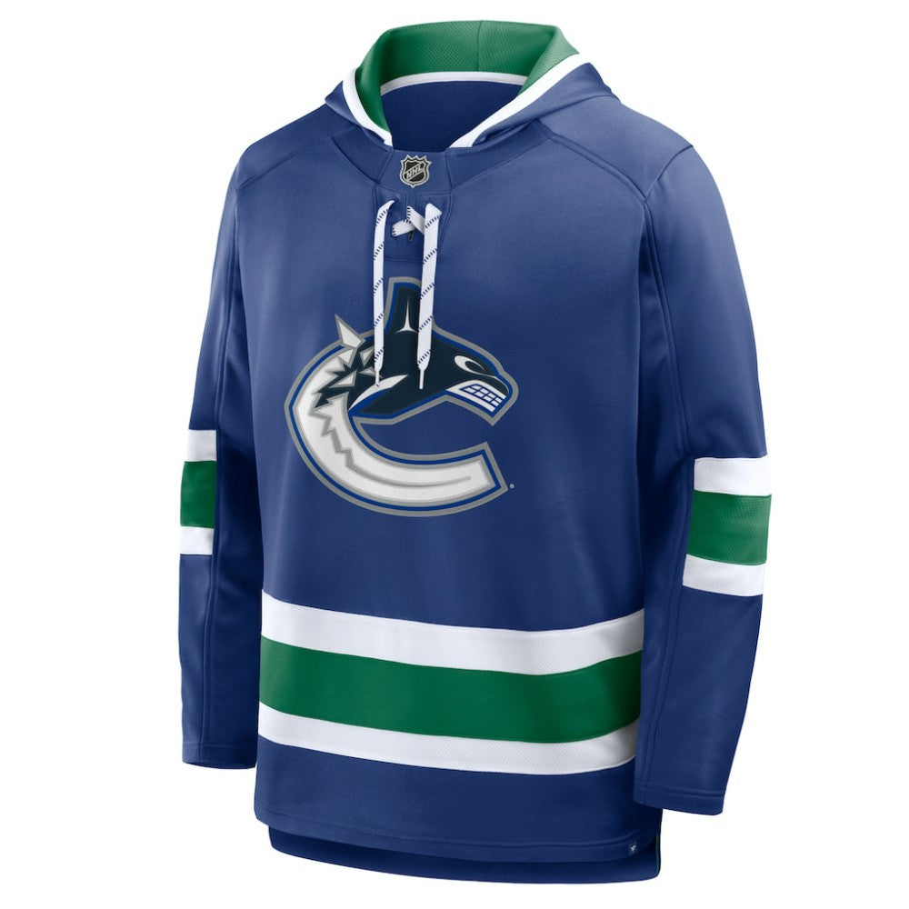 Vancouver Canucks Fanatics Prime Time Fleece Hoodie - Blue - NHL 202756762