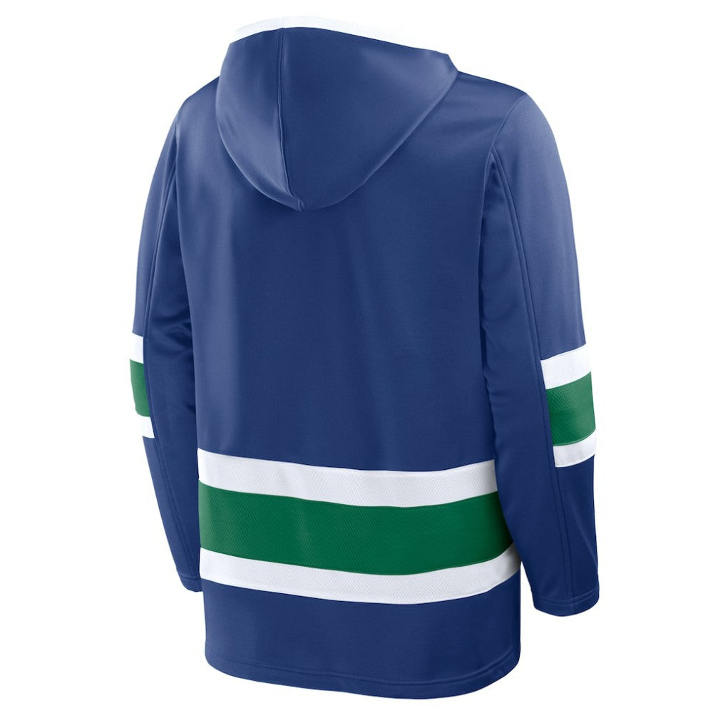 Vancouver Canucks Fanatics Prime Time Fleece Hoodie - Blue - NHL 202756762