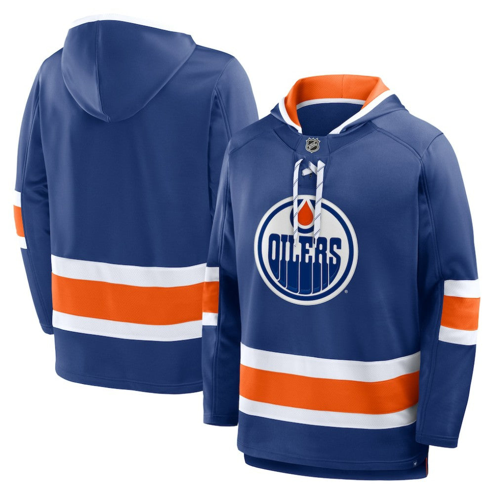 Edmonton Oilers Fanatics Prime Time Fleece Hoodie - Royal - NHL 202756770