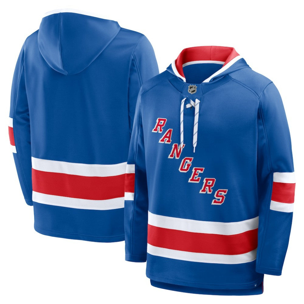 New York Rangers Fanatics Prime Time Fleece Hoodie - Blue - NHL 202756776