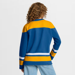 St. Louis Blues Fanatics Women's Icing Long Sleeve Lace Up Sweatshirt - Blue - NHL 202756849