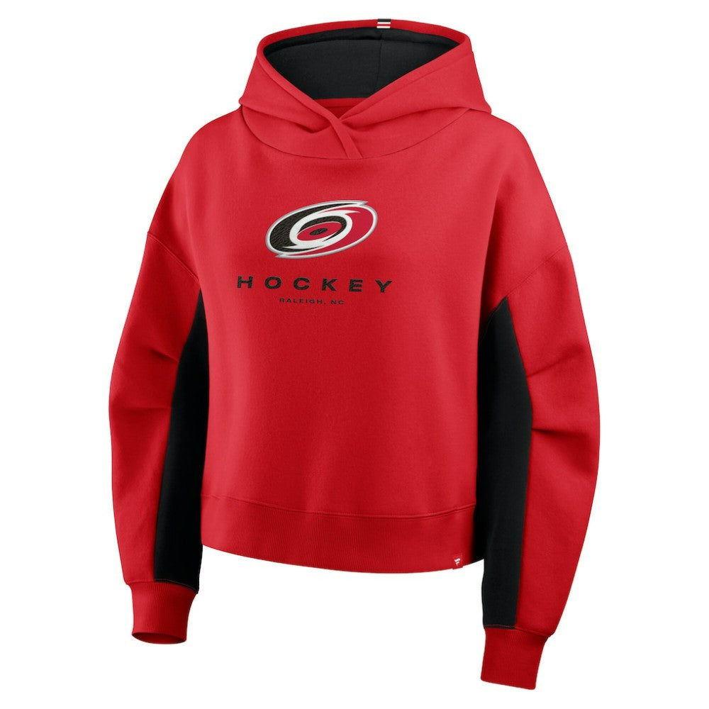 Carolina Hurricanes Fanatics Women's Back Check Boxy Hoodie - Red - NHL 202756860