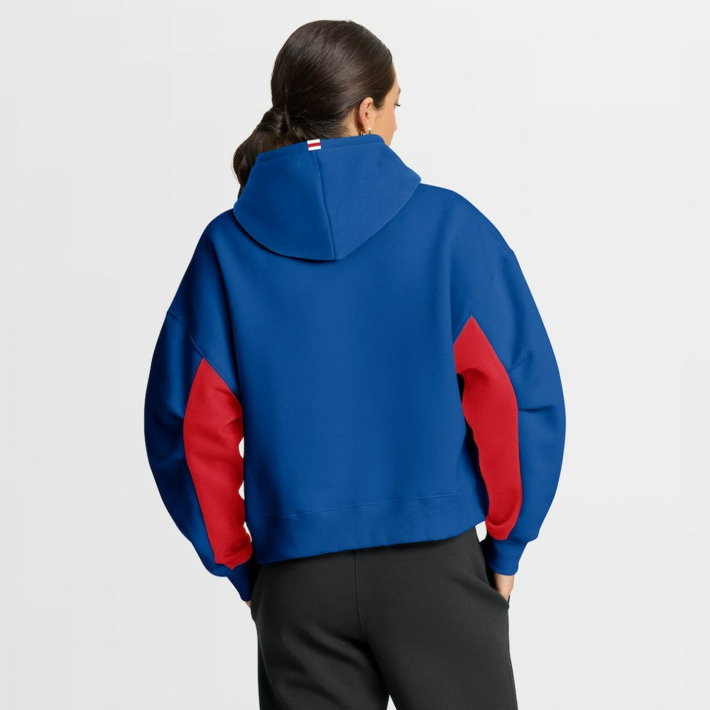 New York Rangers Fanatics Women's Back Check Boxy Hoodie - Blue - NHL 202756864