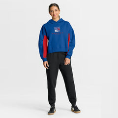 New York Rangers Fanatics Women's Back Check Boxy Hoodie - Blue - NHL 202756864