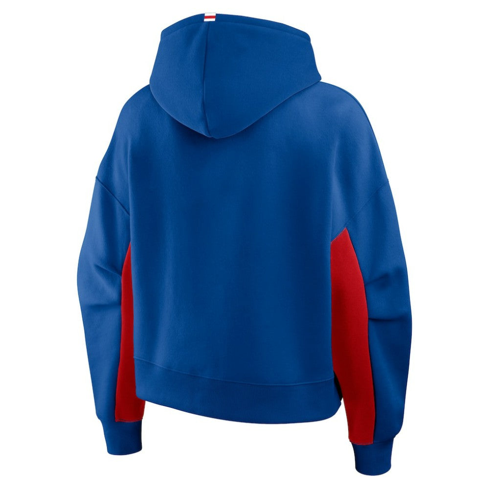 New York Rangers Fanatics Women's Back Check Boxy Hoodie - Blue - NHL 202756864