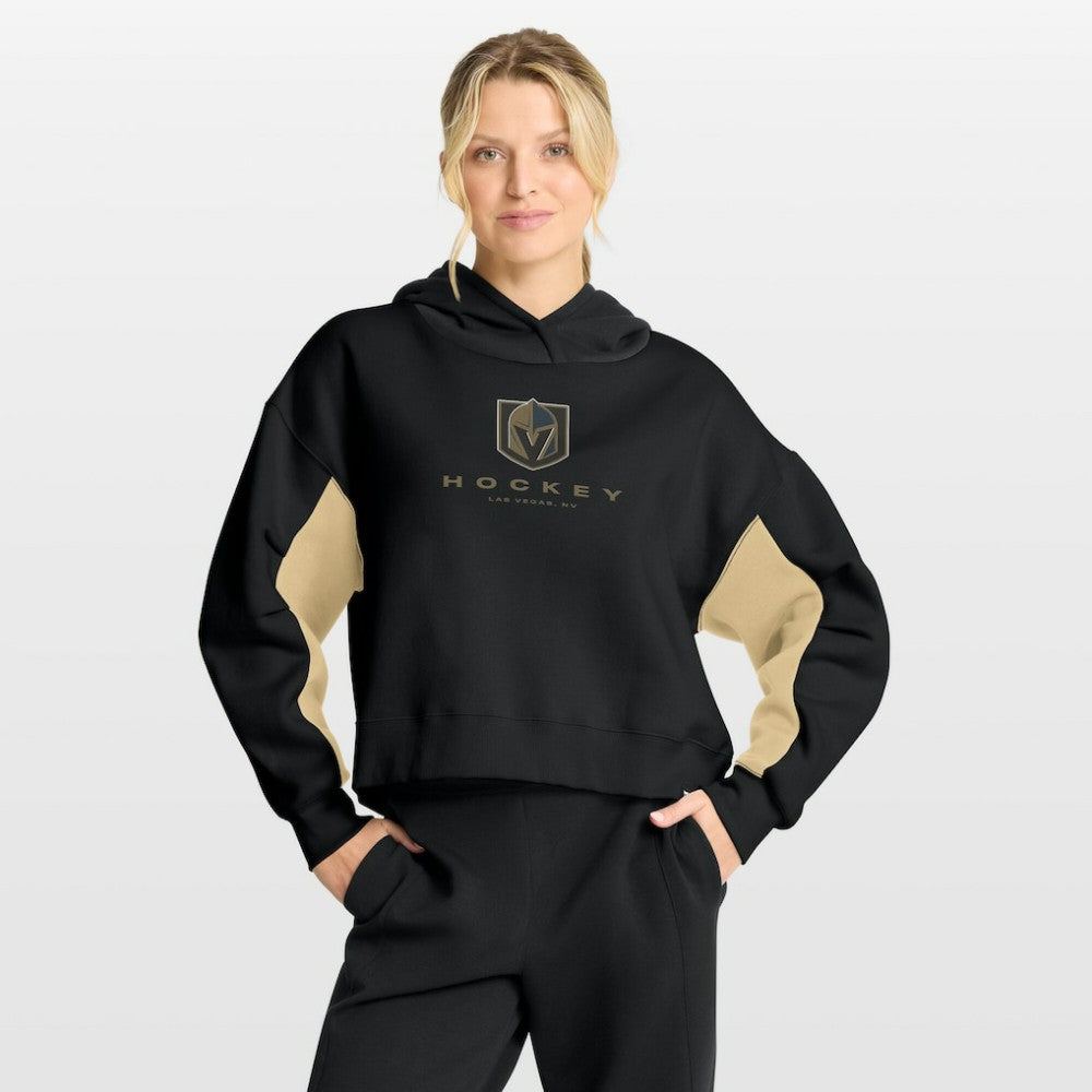 Vegas Golden Knights Fanatics Women's Back Check Boxy Hoodie - Black - NHL 202756869