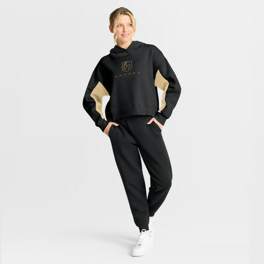 Vegas Golden Knights Fanatics Women's Back Check Boxy Hoodie - Black - NHL 202756869