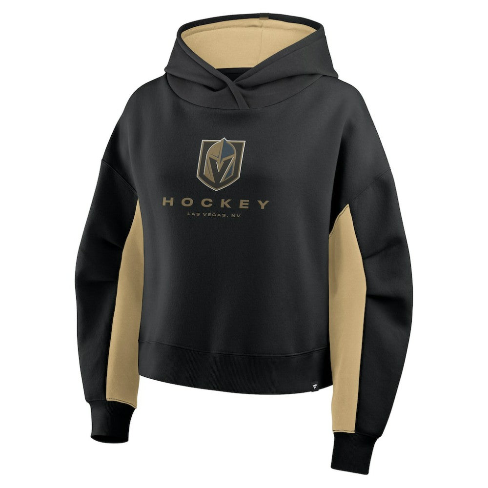 Vegas Golden Knights Fanatics Women's Back Check Boxy Hoodie - Black - NHL 202756869