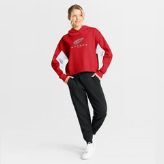 Detroit Red Wings Fanatics Women's Back Check Boxy Hoodie - Red - NHL 202756871