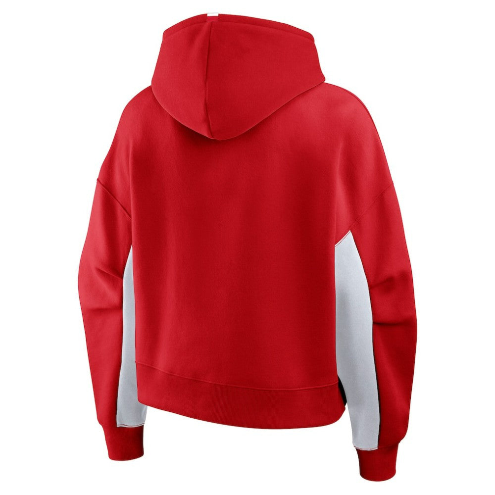 Detroit Red Wings Fanatics Women's Back Check Boxy Hoodie - Red - NHL 202756871