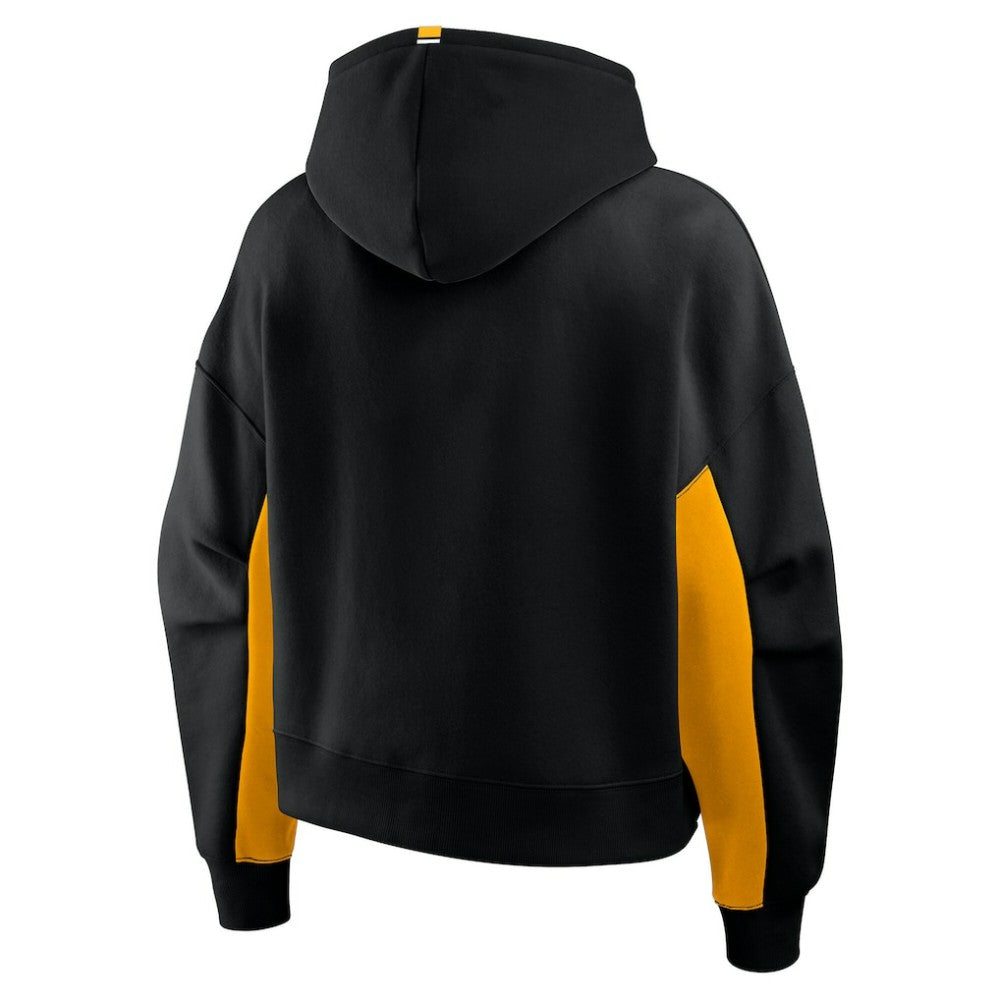 Pittsburgh Penguins Fanatics Women's Back Check Boxy Hoodie - Black - NHL 202756874