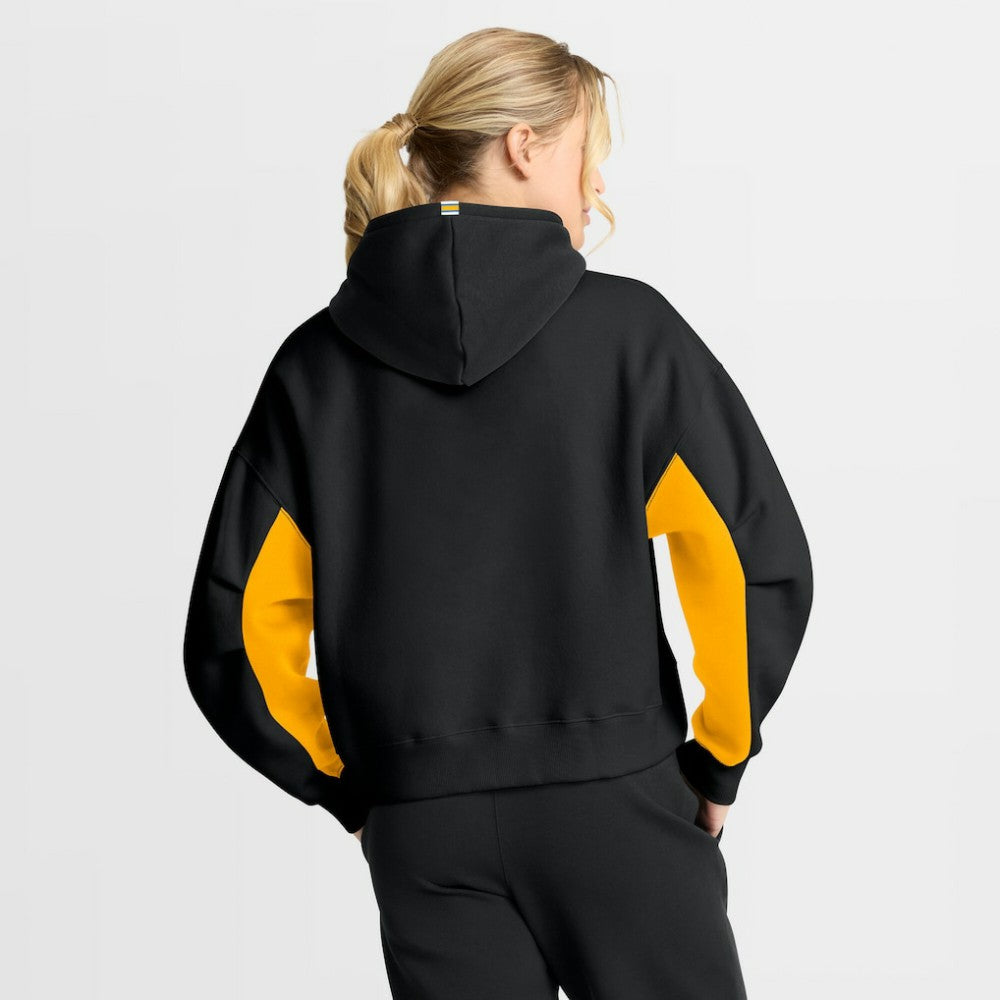 Boston Bruins Fanatics Women's Back Check Boxy Hoodie - Black - NHL 202756876