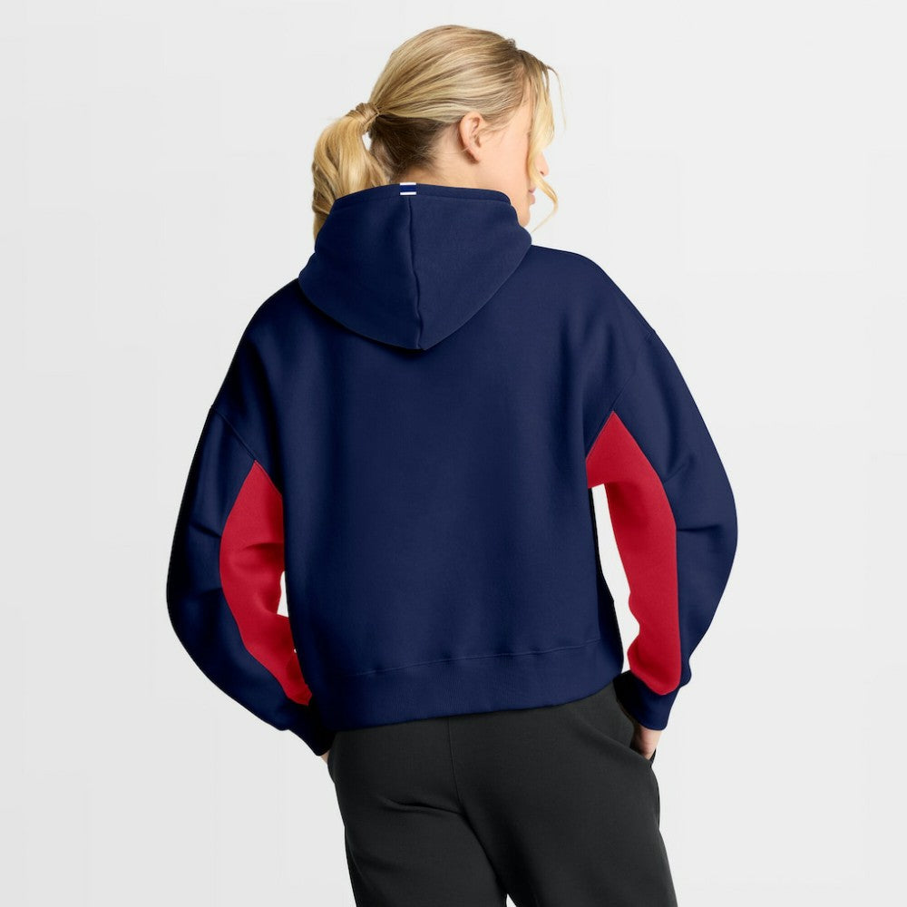 Montreal Canadiens Fanatics Women's Back Check Boxy Hoodie - Navy - NHL 202756878