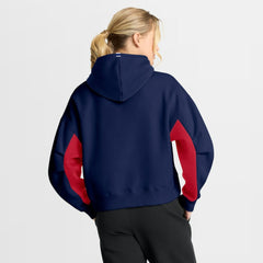 Montreal Canadiens Fanatics Women's Back Check Boxy Hoodie - Navy - NHL 202756878