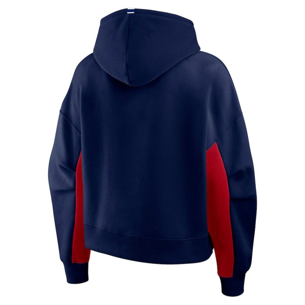 Montreal Canadiens Fanatics Women's Back Check Boxy Hoodie - Navy - NHL 202756878