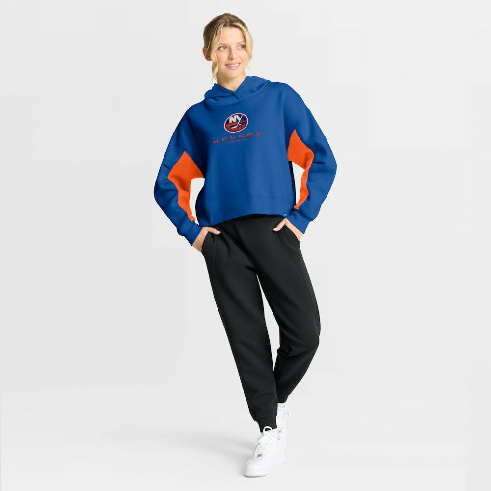 New York Islanders Fanatics Women's Back Check Boxy Hoodie - Royal - NHL 202756880