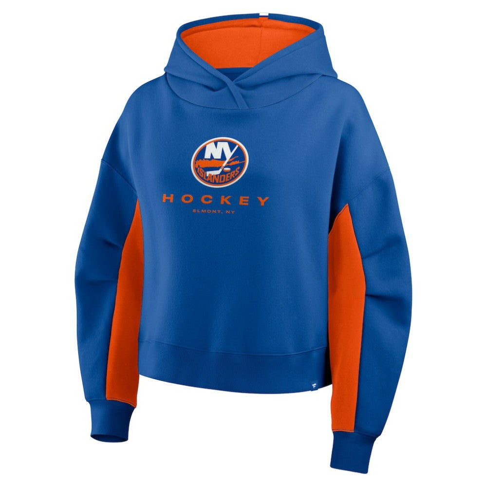 New York Islanders Fanatics Women's Back Check Boxy Hoodie - Royal - NHL 202756880