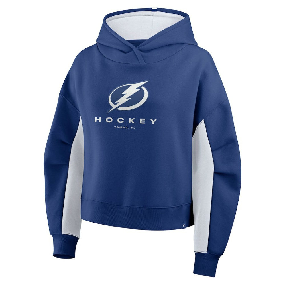 Tampa Bay Lightning Fanatics Women's Back Check Boxy Hoodie - Blue - NHL 202756881