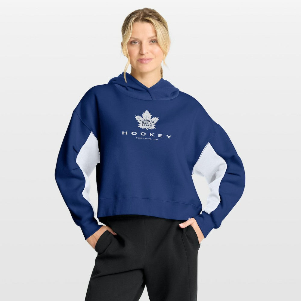Toronto Maple Leafs Fanatics Women's Back Check Boxy Hoodie - Blue - NHL 202756882