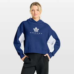 Toronto Maple Leafs Fanatics Women's Back Check Boxy Hoodie - Blue - NHL 202756882