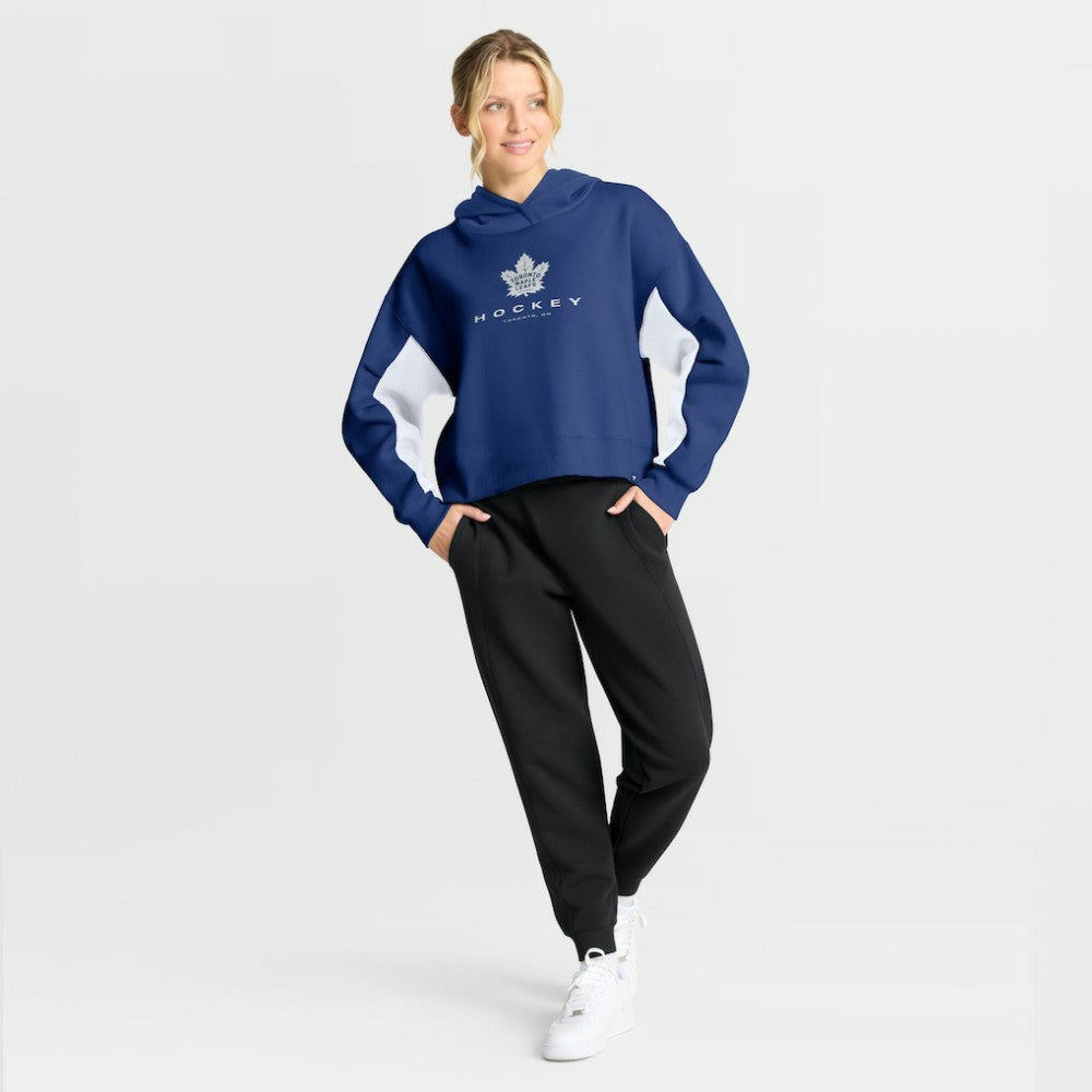 Toronto Maple Leafs Fanatics Women's Back Check Boxy Hoodie - Blue - NHL 202756882
