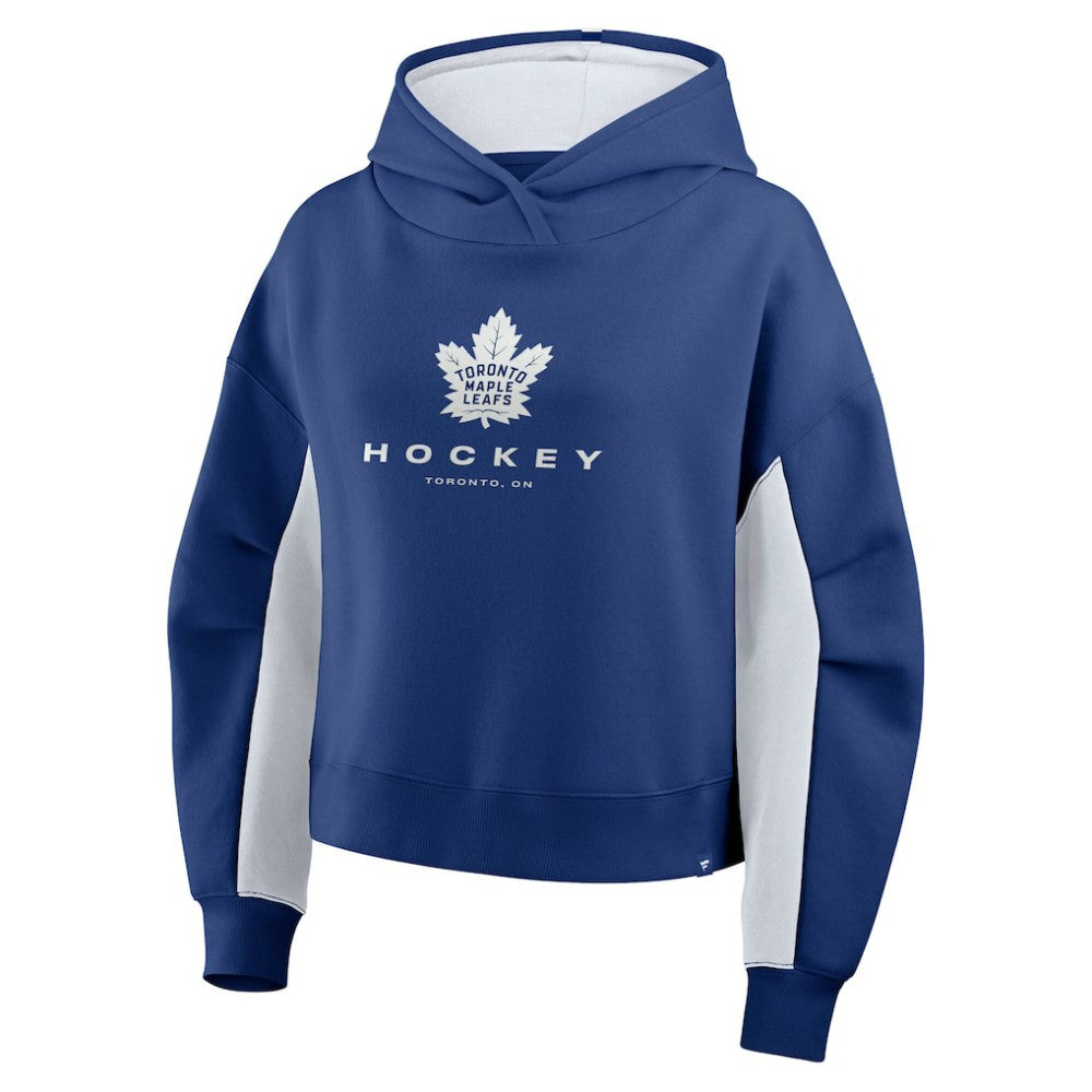 Toronto Maple Leafs Fanatics Women's Back Check Boxy Hoodie - Blue - NHL 202756882
