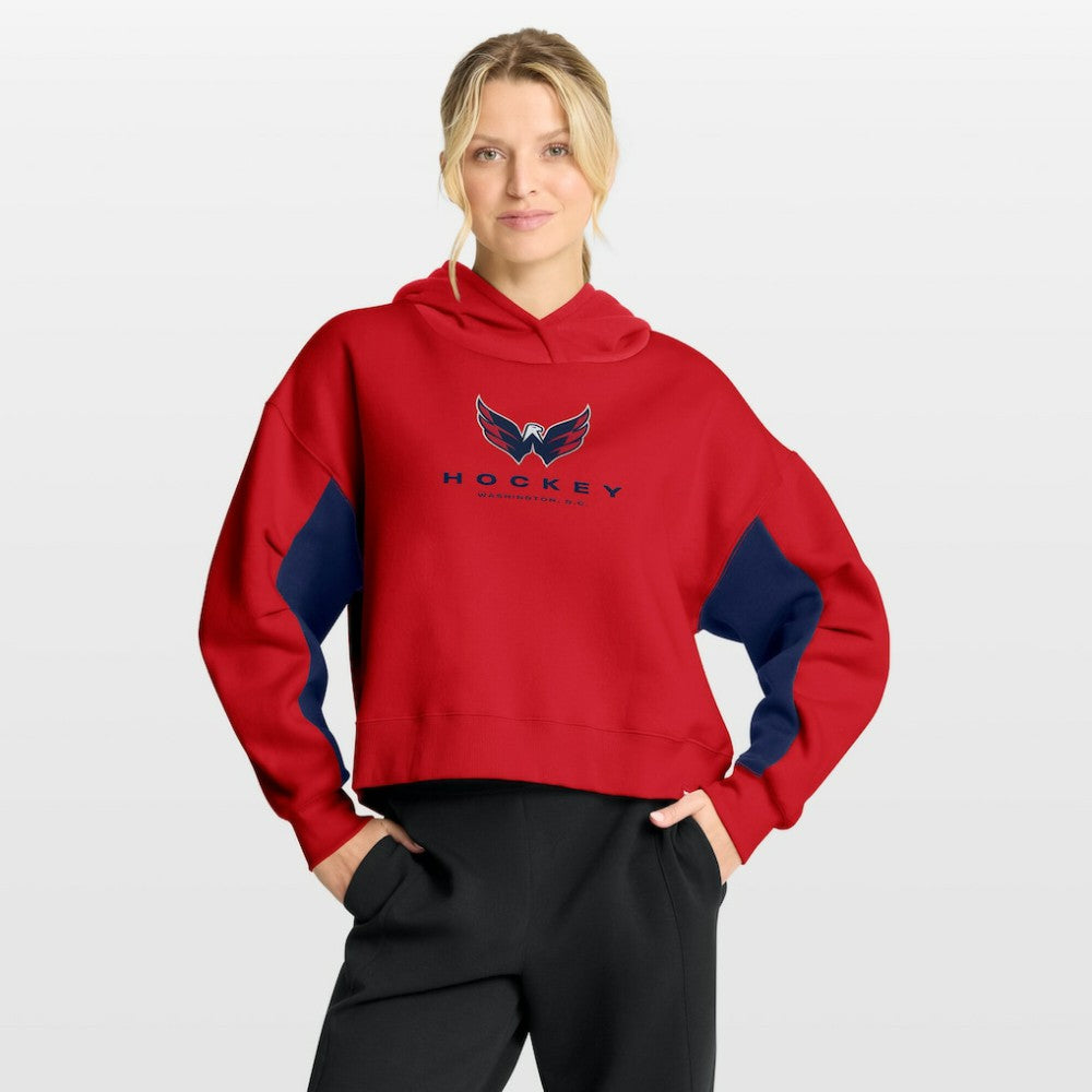 Washington Capitals Fanatics Women's Back Check Boxy Hoodie - Red - NHL 202756883