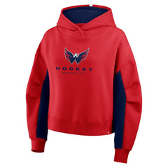 Washington Capitals Fanatics Women's Back Check Boxy Hoodie - Red - NHL 202756883
