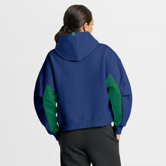 Vancouver Canucks Fanatics Women's Back Check Boxy Hoodie - Blue - NHL 202756884