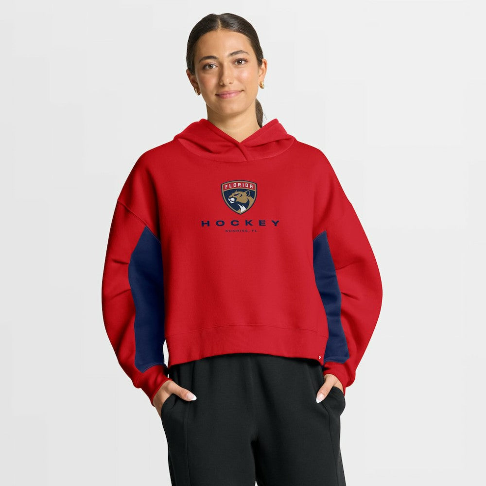 Florida Panthers Fanatics Women's Back Check Boxy Hoodie - Red - NHL 202756885