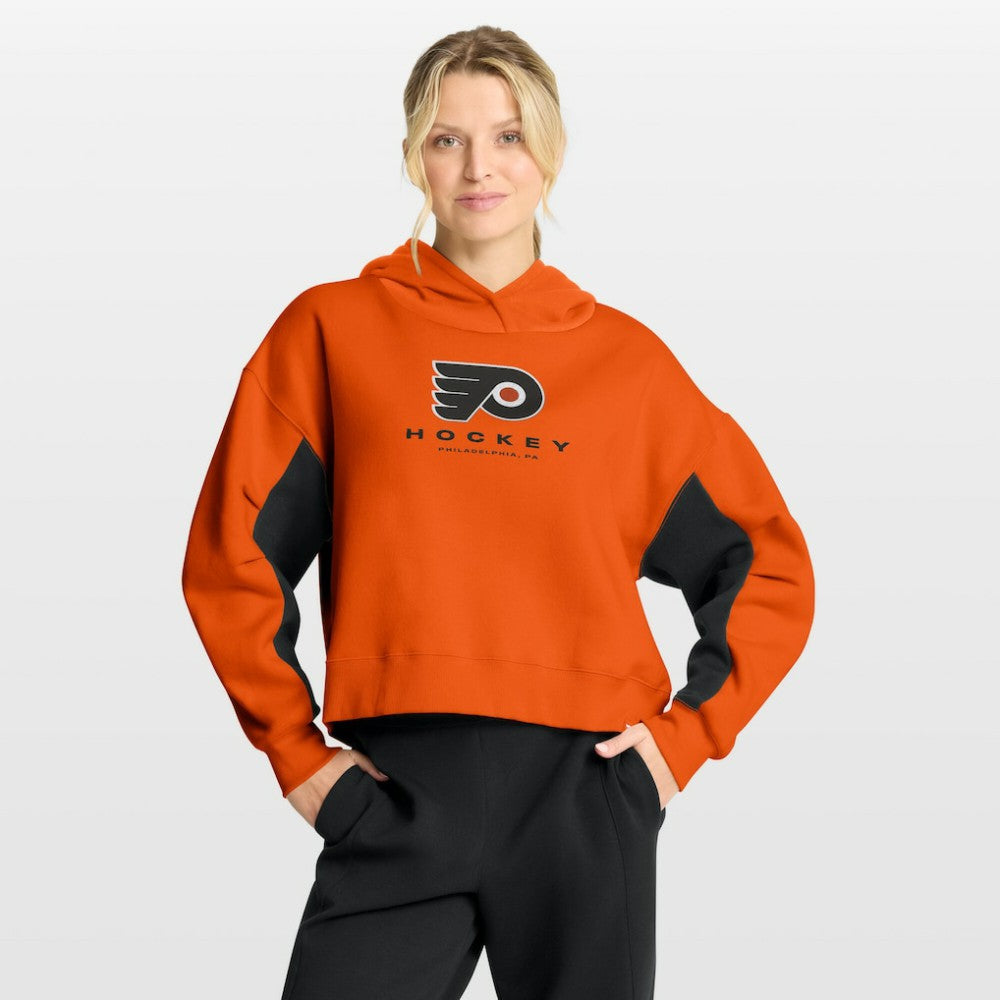 Philadelphia Flyers Fanatics Women's Back Check Boxy Hoodie - Orange - NHL 202756886