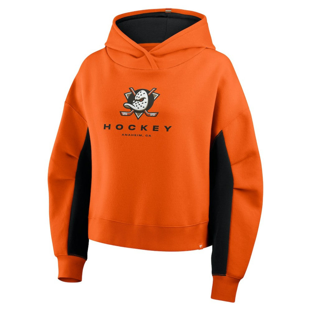 Anaheim Ducks Fanatics Women's Back Check Boxy Hoodie - Orange - NHL 202756889