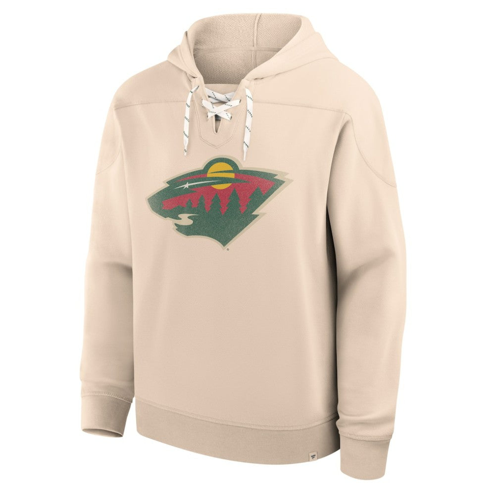 Minnesota Wild Fanatics Vintage Hoodie - Cream - NHL 202756929