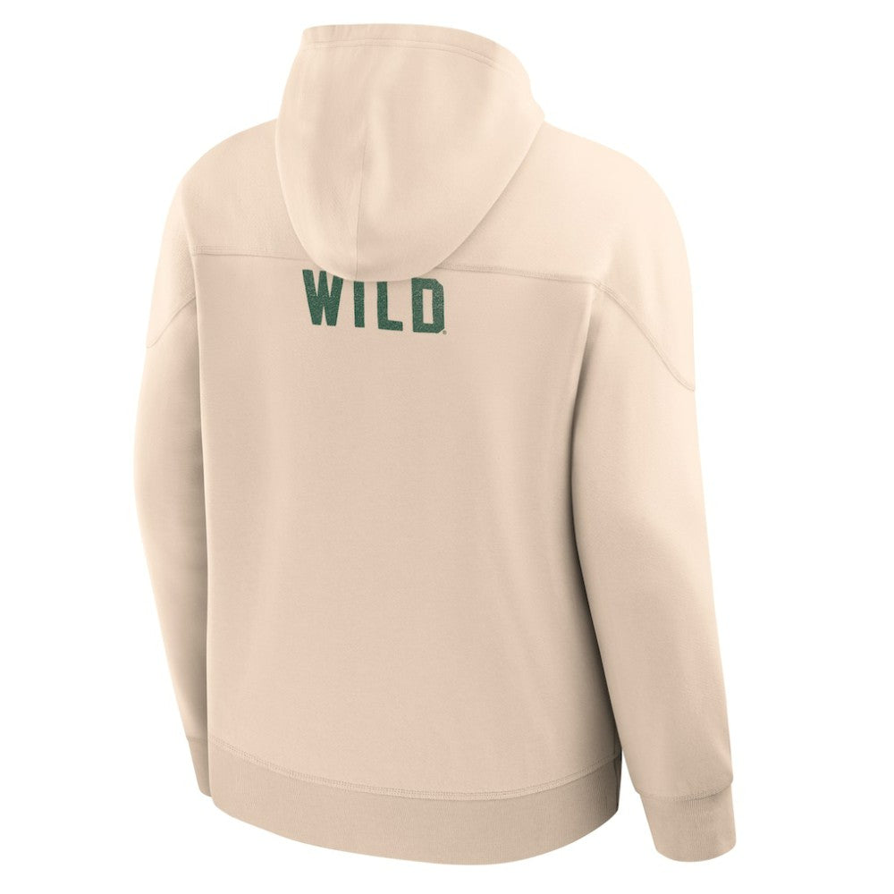 Minnesota Wild Fanatics Vintage Hoodie - Cream - NHL 202756929