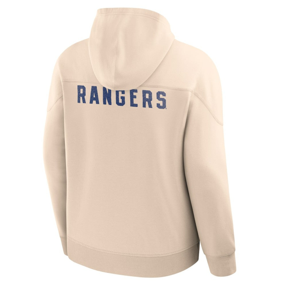 New York Rangers Fanatics Vintage Hoodie - Cream - NHL 202756931