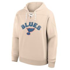 St. Louis Blues Fanatics Vintage Hoodie - Cream - NHL 202756933