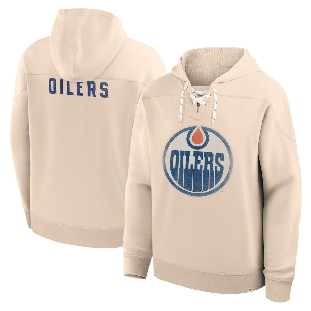 Edmonton Oilers Fanatics Vintage Hoodie - Cream - NHL 202756937