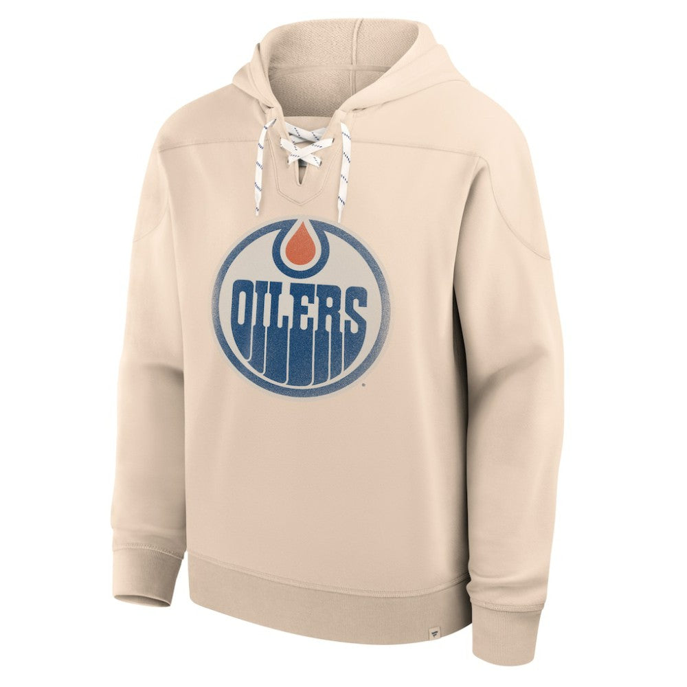 Edmonton Oilers Fanatics Vintage Hoodie - Cream - NHL 202756937