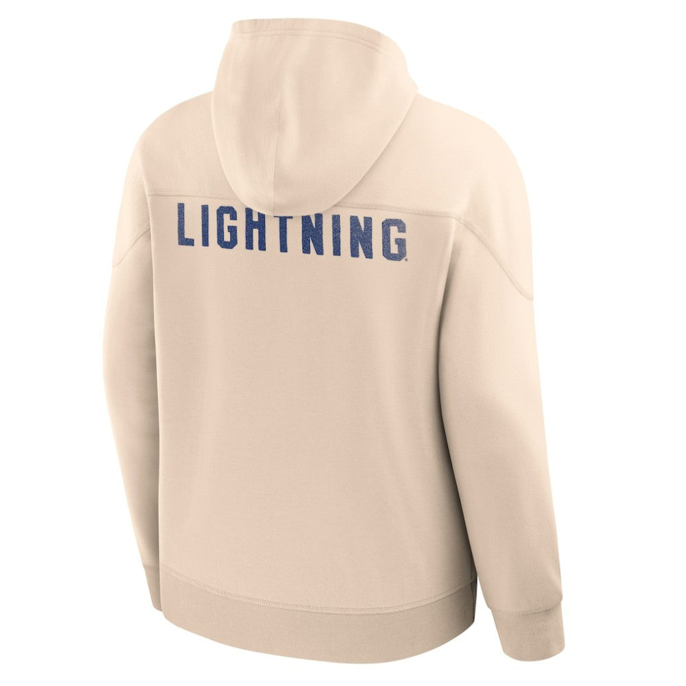 Tampa Bay Lightning Fanatics Vintage Hoodie - Cream - NHL 202756938