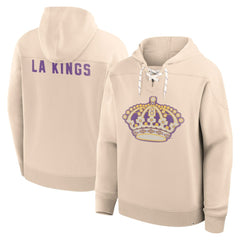 Los Angeles Kings Fanatics Vintage Hoodie - Cream - NHL 202756945