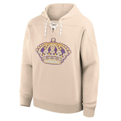 Los Angeles Kings Fanatics Vintage Hoodie - Cream - NHL 202756945