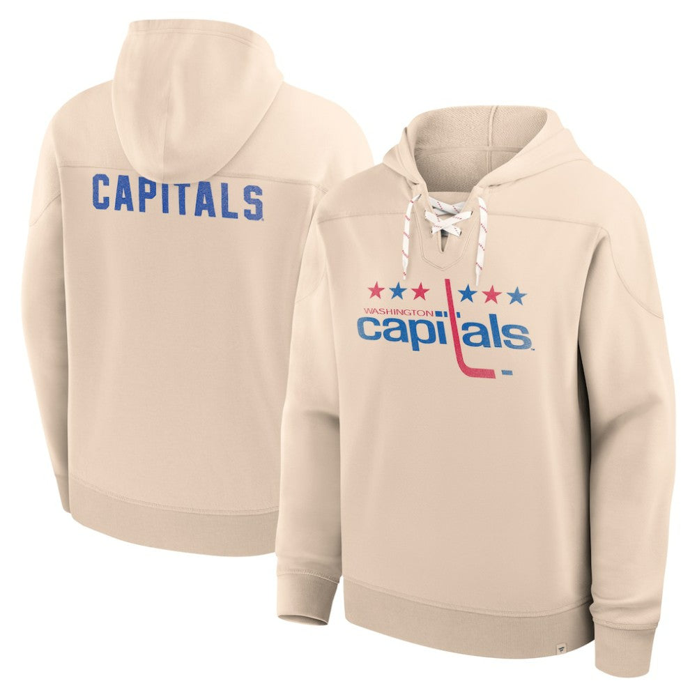 Washington Capitals Fanatics Vintage Hoodie - Cream - NHL 202756949