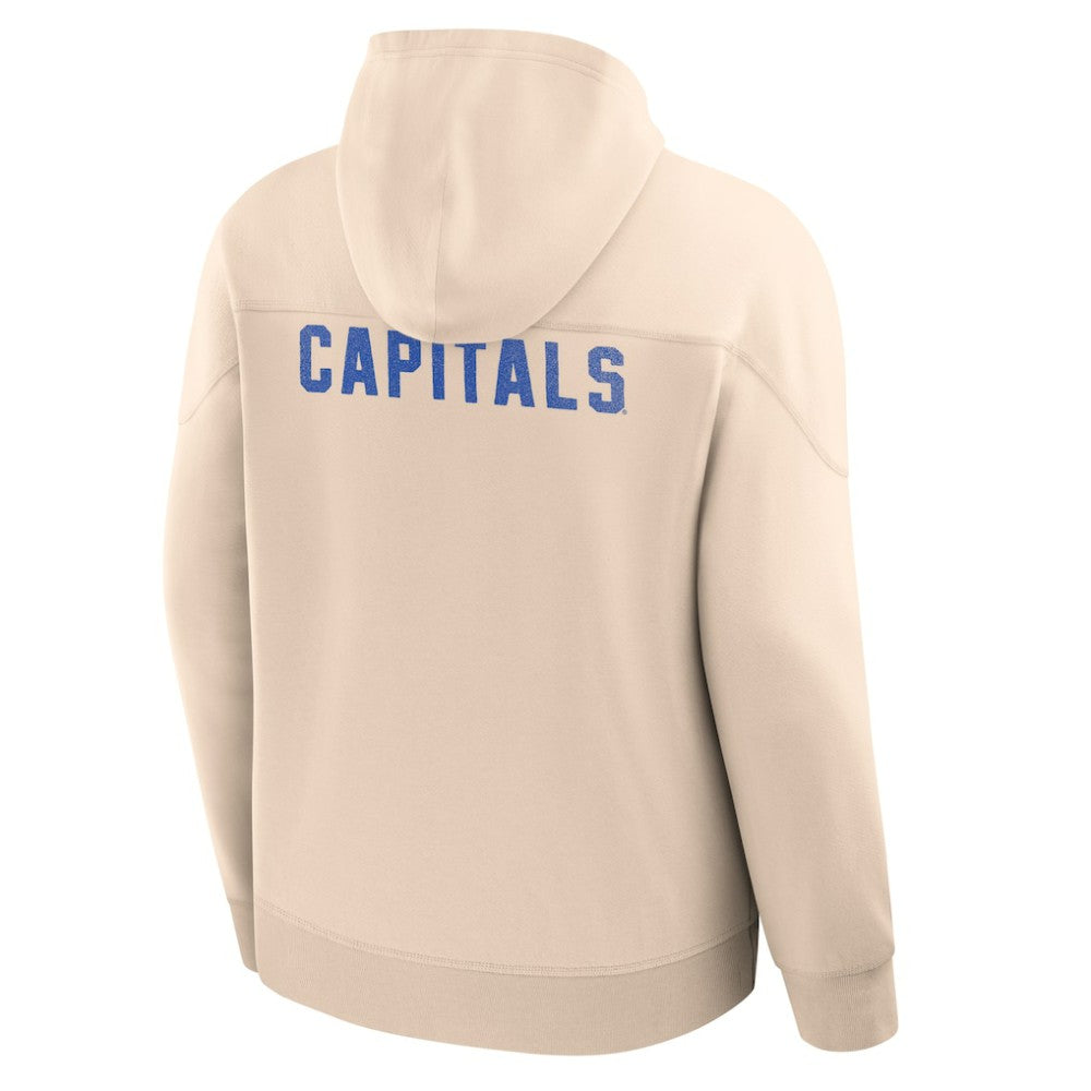 Washington Capitals Fanatics Vintage Hoodie - Cream - NHL 202756949
