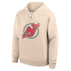 New Jersey Devils Fanatics Vintage Hoodie - Cream - NHL 202756951